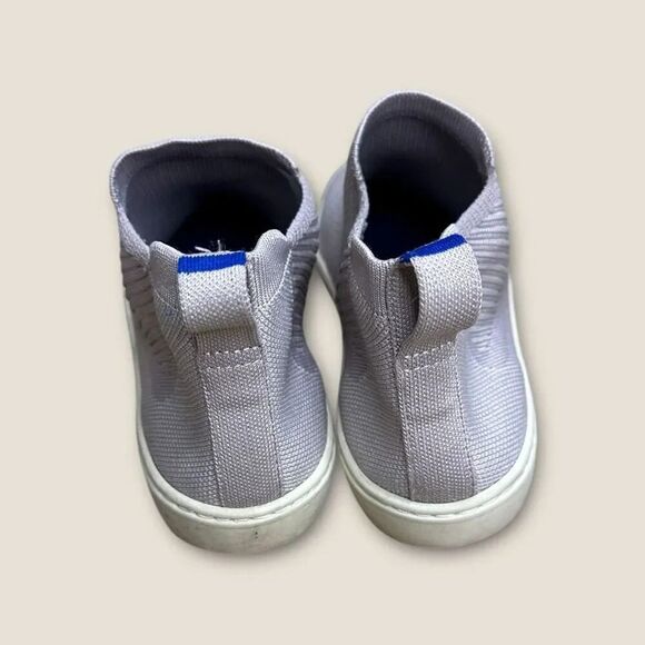 Rothy's The Chelsea Women's Size 6.5 Slip On Ankle Boots Lilac Gray Knit - Picture 4 of 8